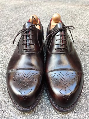 handmade semi-brogue oxford shoes in dark brown museum calf by rozsnyai (1)6